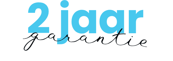 Informatieve afbeelding met de tekst "2 jaar garantie" op de schuifsystemen van Team Plast.